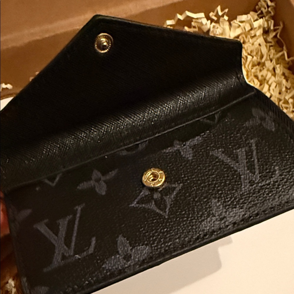 Black Credit Card Holders Mini Wallet with Keychain. - Picture 6 of 9